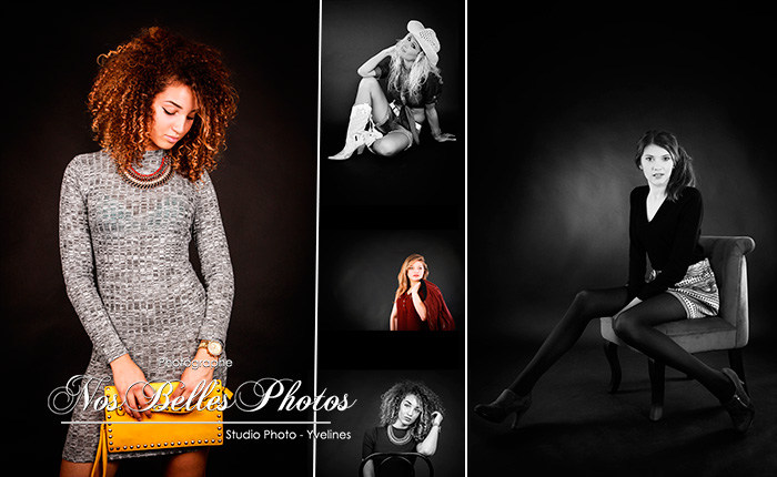 Photographe mode studio Yvelines, vous propose d'une idée cadeau, un coffret cadeau shooting photo de mode femme, photo book pour femme